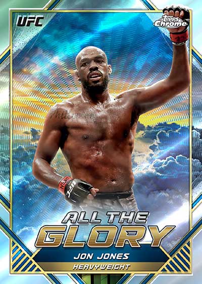 UFC heavyweight victory celebration card.