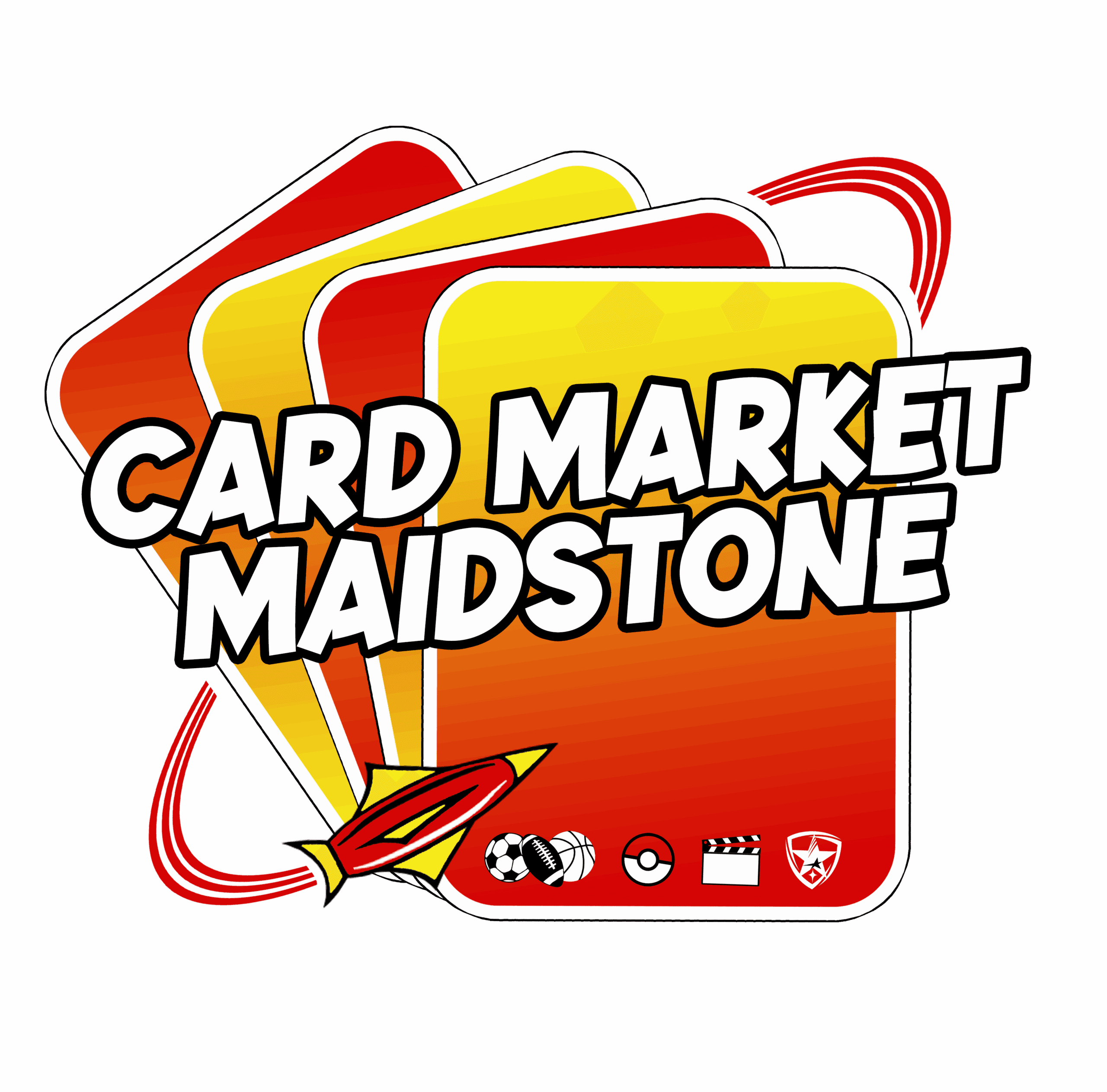 Card Market Maidstone logo with icons
